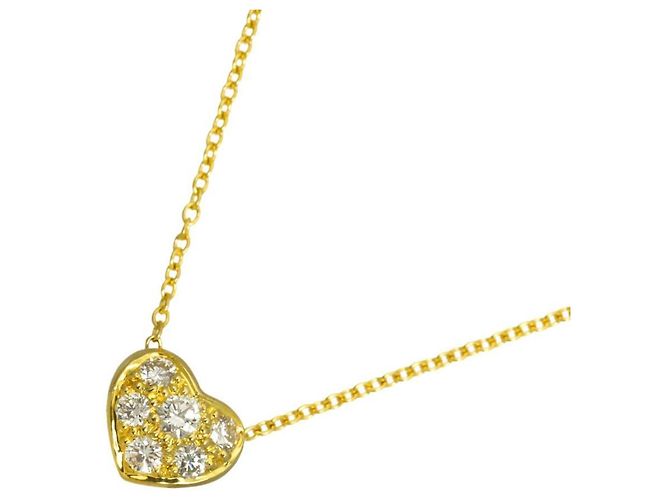 Autre Marque Tiffany & Co. Pavé Herz Diamantenhalskette - Ansicht 2