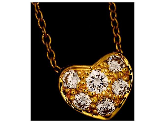 Autre Marque Tiffany & Co. Pavé Herz Diamantenhalskette - Ansicht 8
