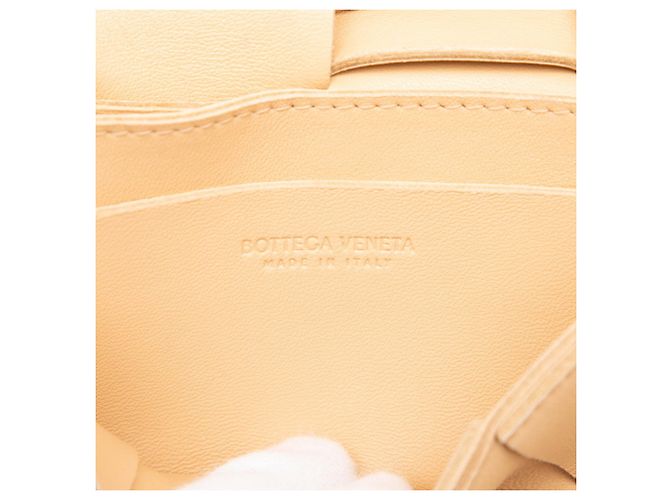 Borsa a tracolla Bottega Veneta Maxi Intrecciato Cassette Beige - vista 5