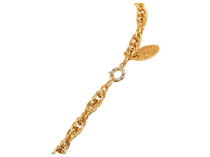 Collier chaîne Chanel Coco Mark Doré - vue 5