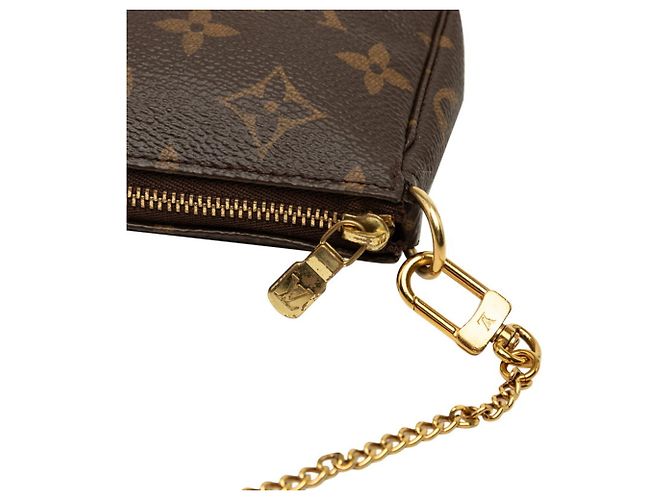 Louis Vuitton Monogram Mini Pochette Accessoires Marrom - vista 6