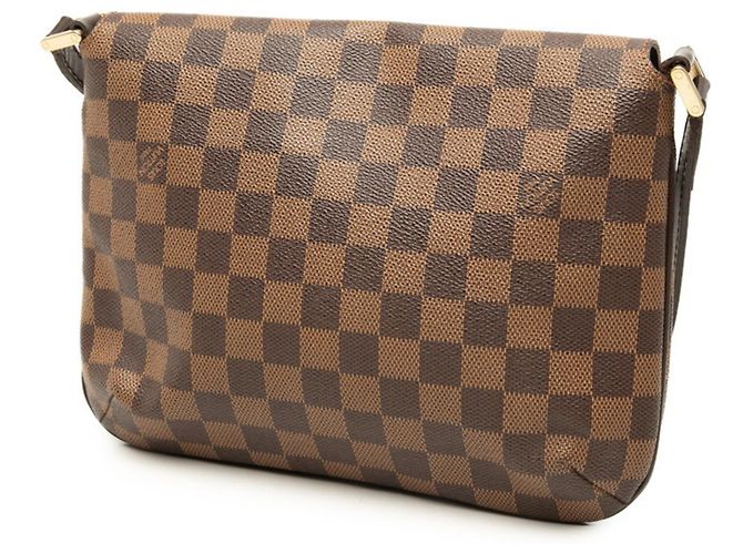 Bolsa de Ombro Transversal Louis Vuitton Damier Musette Tango Long Marrom - vista 2