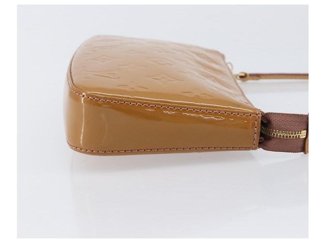 Louis Vuitton Pochette Accessoires NM Monogram Vernis Castaño - vista 3