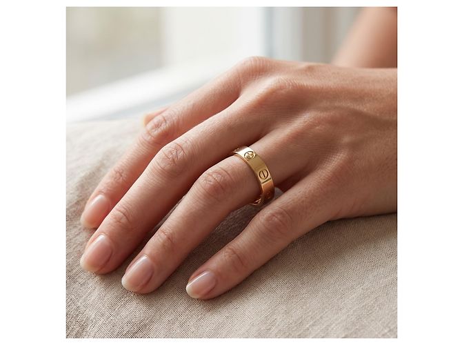 Anello Cartier Love Oro Giallo 18K Mis. 63 D'oro - vista 4