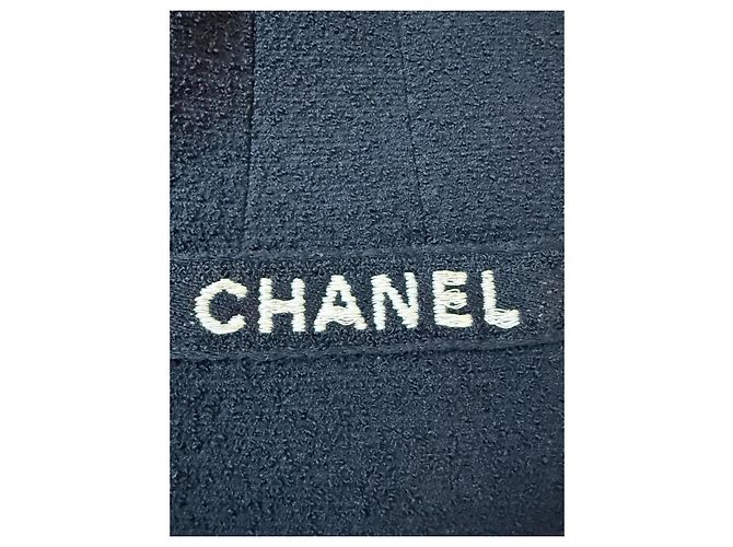 Giacca Chanel in lana nera con bottoni dorati Nero - vista 2