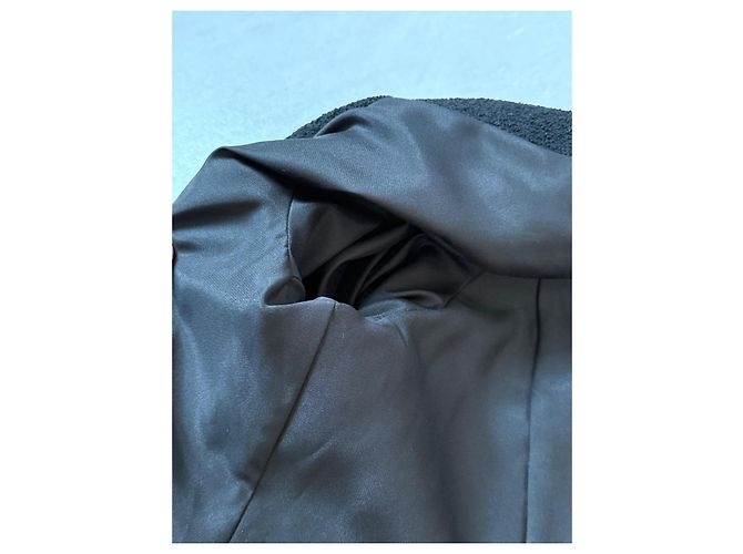 Giacca Chanel in lana nera con bottoni dorati Nero - vista 8