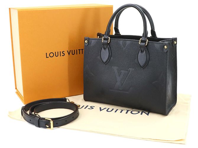 Bolso Tote Louis Vuitton Monogram Empreinte Onthego PM Negro - vista 2