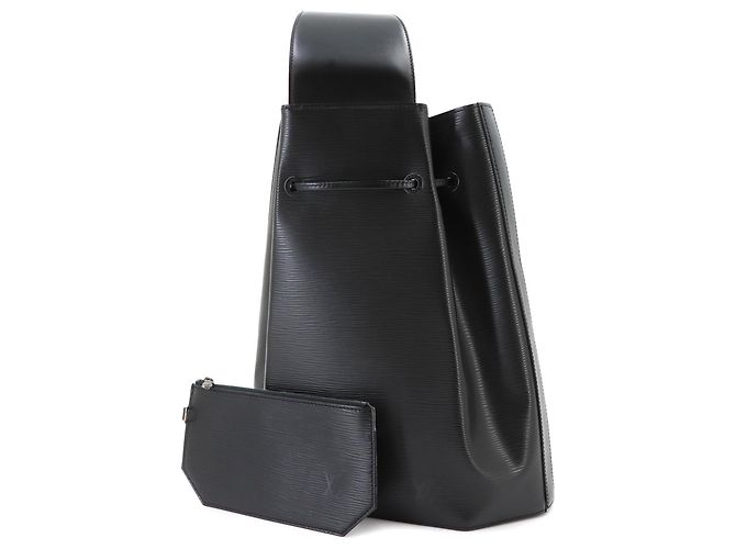 Sac à épaule Louis Vuitton en cuir Epi Noir - vue 2
