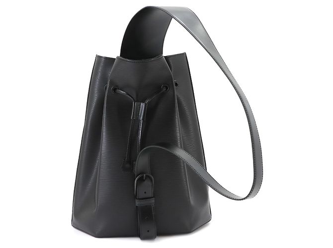 Sac à épaule Louis Vuitton en cuir Epi Noir - vue 3