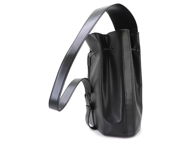 Sac à épaule Louis Vuitton en cuir Epi Noir - vue 4
