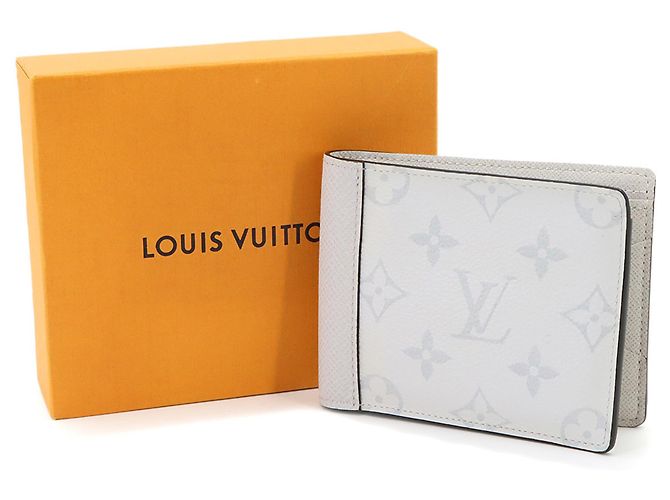 Louis Vuitton Taigarama Portefeuille Multiple Bi-fold Wallet Branco - vista 2