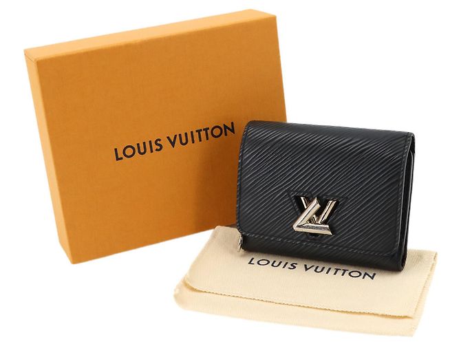Louis Vuitton Epi Portefeuille Twist Compact XS Tri-fold Wallet Nero - vista 2