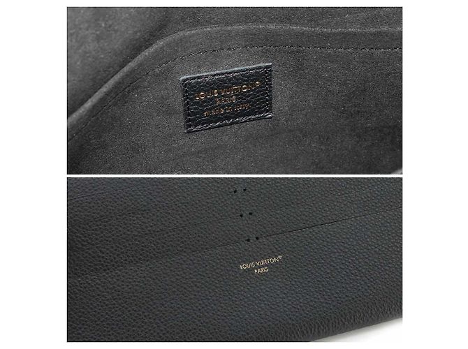 Louis Vuitton Monogram Empreinte Pochette Felicie Chain Wallet Preto - vista 8