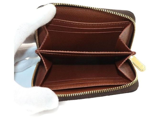 Louis Vuitton Monogram Zippy Coin Purse Brown - view 6