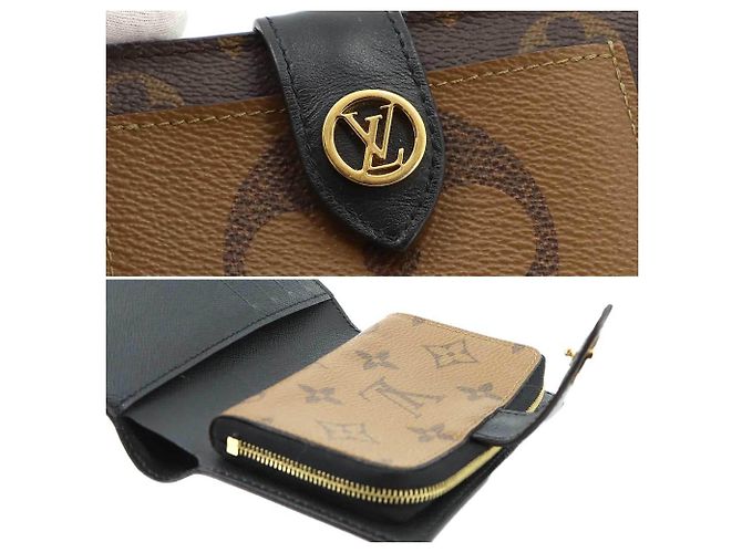Louis Vuitton Monogram Giant Reverse Portefeuille Juliet Wallet Monogramma - vista 9