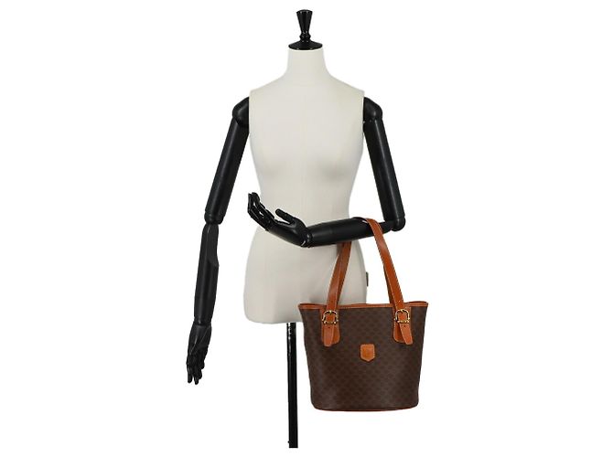 Céline Celine Macadam Tote Handbag Brown - view 10