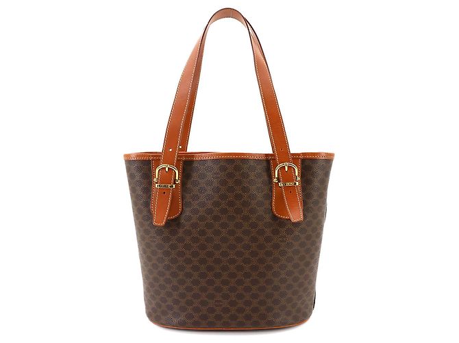 Céline Celine Macadam Tote Handbag Brown - view 2