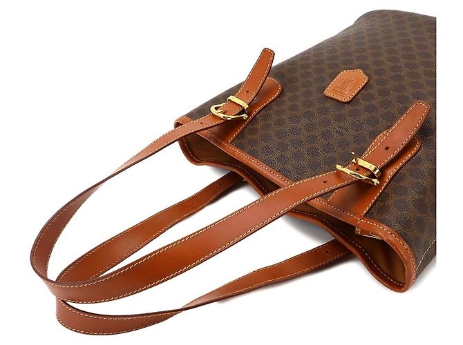 Céline Celine Macadam Tote Handbag Brown - view 5