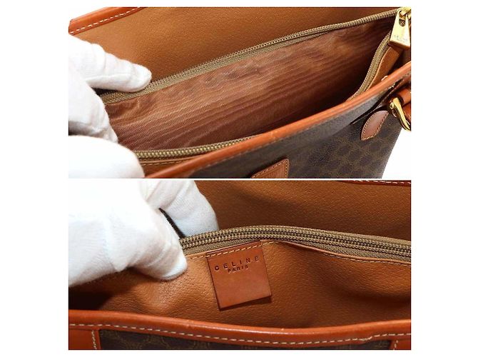 Céline Celine Macadam Tote Handbag Brown - view 8