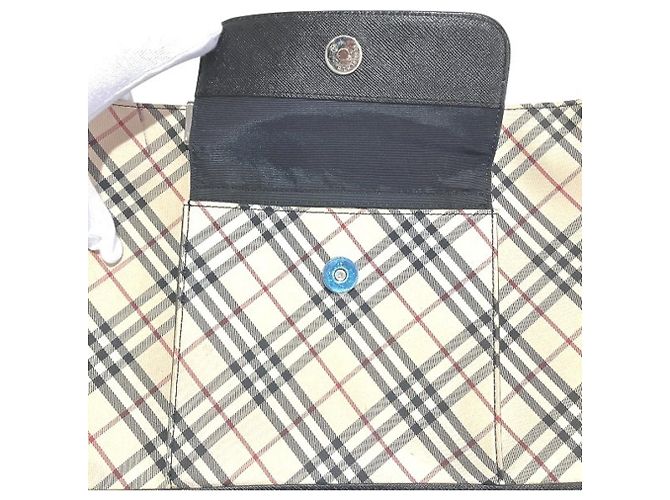 Burberry Nova Check Canvas x Leather Handtasche Beige - Ansicht 8