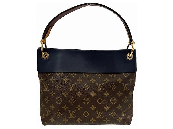Bolso Louis Vuitton Monogram Tuileries Besace Castaño Azul marino Monograma - vista 2