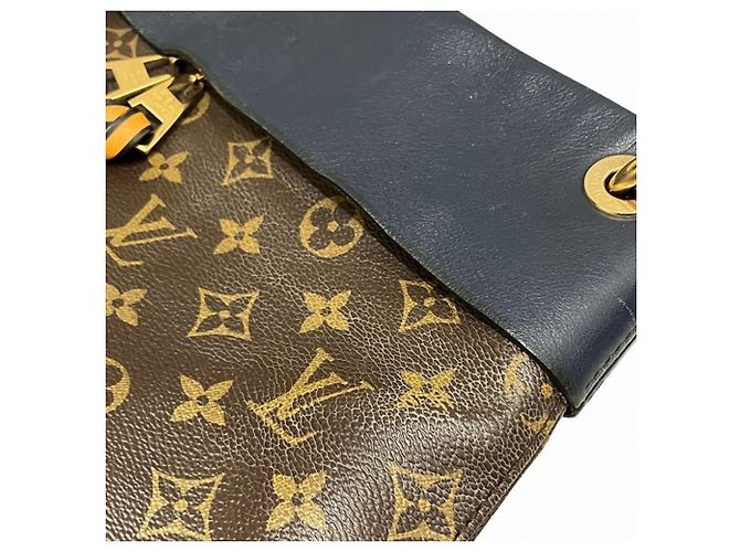 Bolso Louis Vuitton Monogram Tuileries Besace Castaño Azul marino Monograma - vista 8