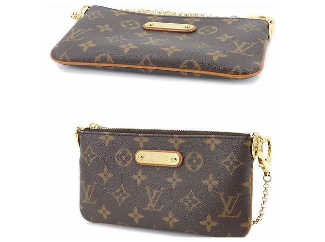Sac à main Louis Vuitton Monogram Pochette Milla MM Marron Monogramme - vue 9