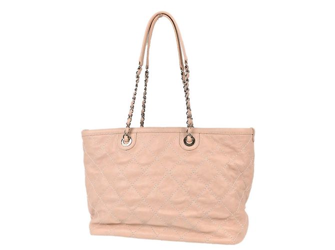 Chanel On The Road Quilted Leather Large Rosa - vista 2