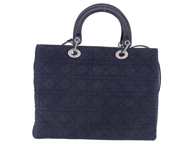 Christian Dior Lady Dior Denim Medium Azul - vista 2