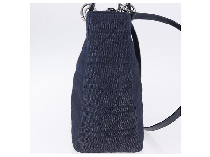 Christian Dior Lady Dior Denim Medium Azul - vista 4