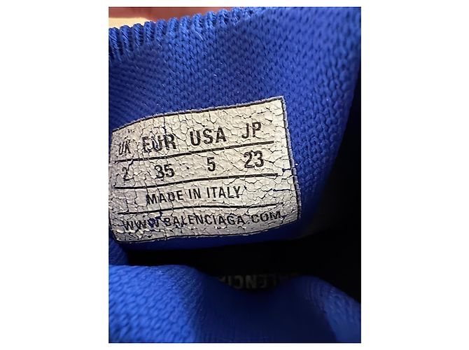 Balenciaga Speed Trainer Baskets Bleues - vue 3