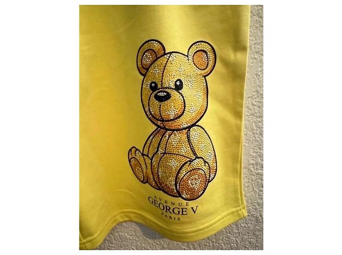 Autre Marque Avenue George V Set T-shirt e Pantaloncini Gialli Giallo - vista 5