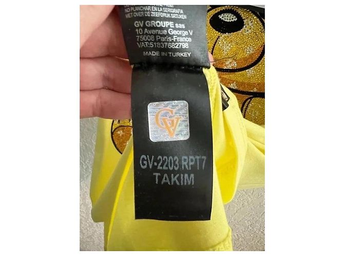 Autre Marque Avenue George V Set T-shirt e Pantaloncini Gialli Giallo - vista 9