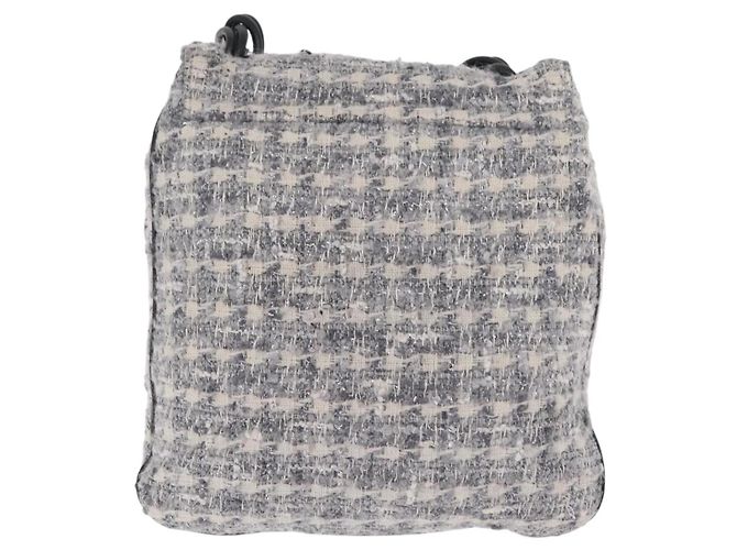Chanel Camellia Messenger Tweed Large Braun - Ansicht 2