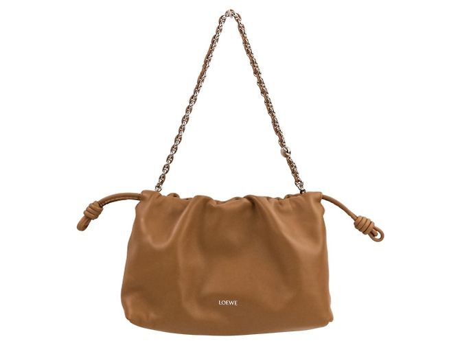 Borsa a tracolla in pelle Loewe Flamenco Marrone - vista 2