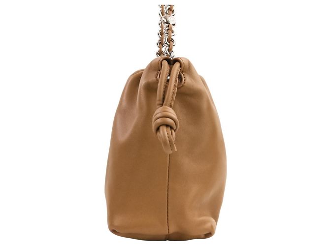 Borsa a tracolla in pelle Loewe Flamenco Marrone - vista 5