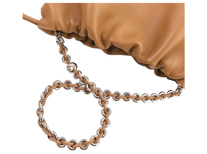 Borsa a tracolla in pelle Loewe Flamenco Marrone - vista 7
