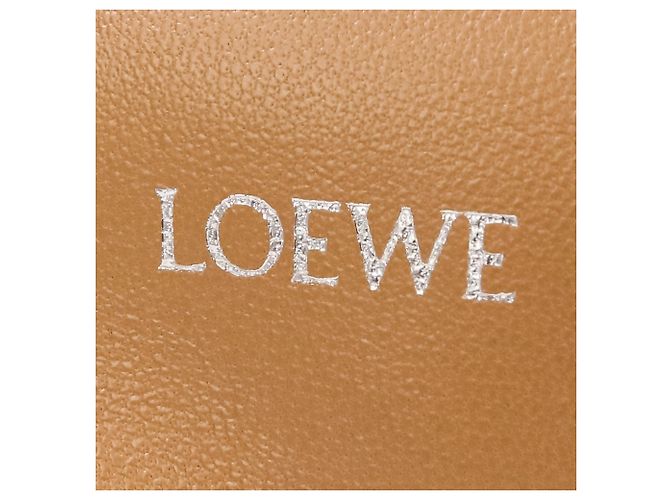 Borsa a tracolla in pelle Loewe Flamenco Marrone - vista 9