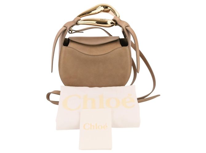 Bolsa de Ombro Chloé Kiss Small Bag Cinza - vista 15
