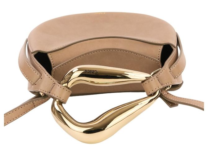 Bolsa de Ombro Chloé Kiss Small Bag Cinza - vista 8