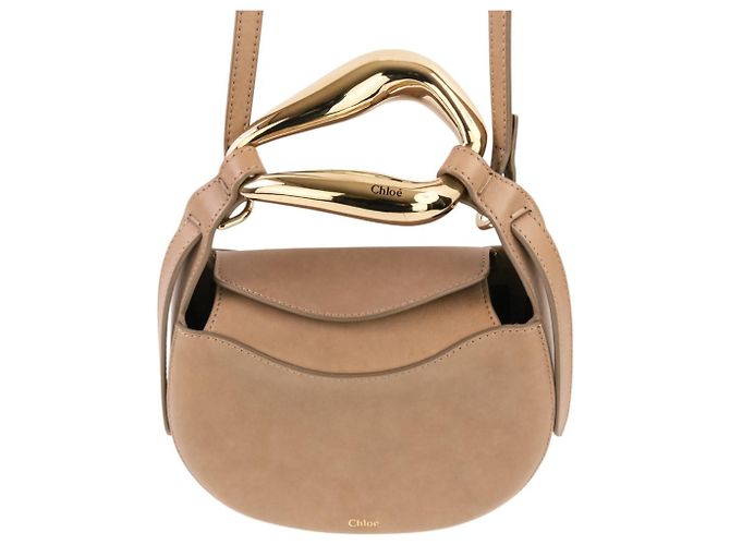 Bolsa de Ombro Chloé Kiss Small Bag Cinza - vista 9