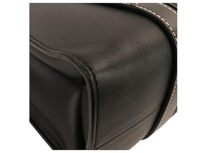 Bolso Tote Chloé Woody Leather Negro - vista 14