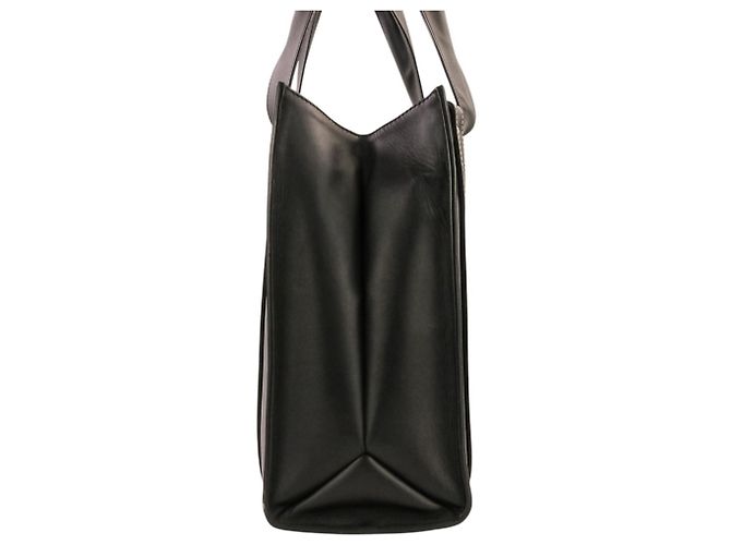Bolso Tote Chloé Woody Leather Negro - vista 3