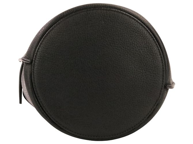Céline Borsa a tracolla Celine Leather Big Bag Bucket Nano Nero - vista 7
