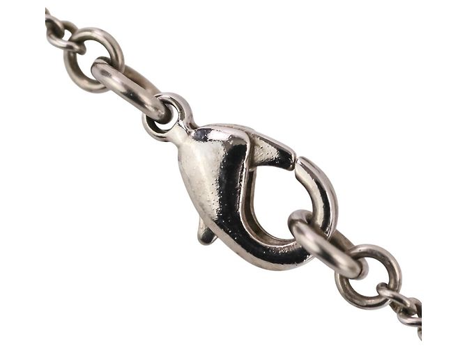 Collar CHANEL F13V con strass y logo Coco Mark Plata - vista 8