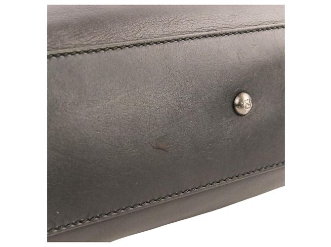 Fendi Peekaboo Medium 2-Way Schultertasche aus Leder Schwarz - Ansicht 14