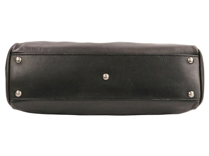 Fendi Peekaboo Medium 2-Way Schultertasche aus Leder Schwarz - Ansicht 4