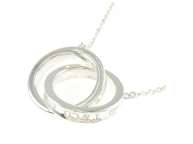 Autre Marque Collar Tiffany & Co. 1837 Interlocking Circle Plata - vista 3