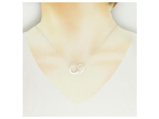 Autre Marque Collar Tiffany & Co. 1837 Interlocking Circle Plata - vista 5
