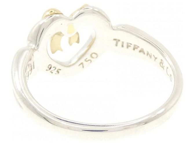 Autre Marque Tiffany & Co. 925 750YG Ringband Silber Golden - Ansicht 3